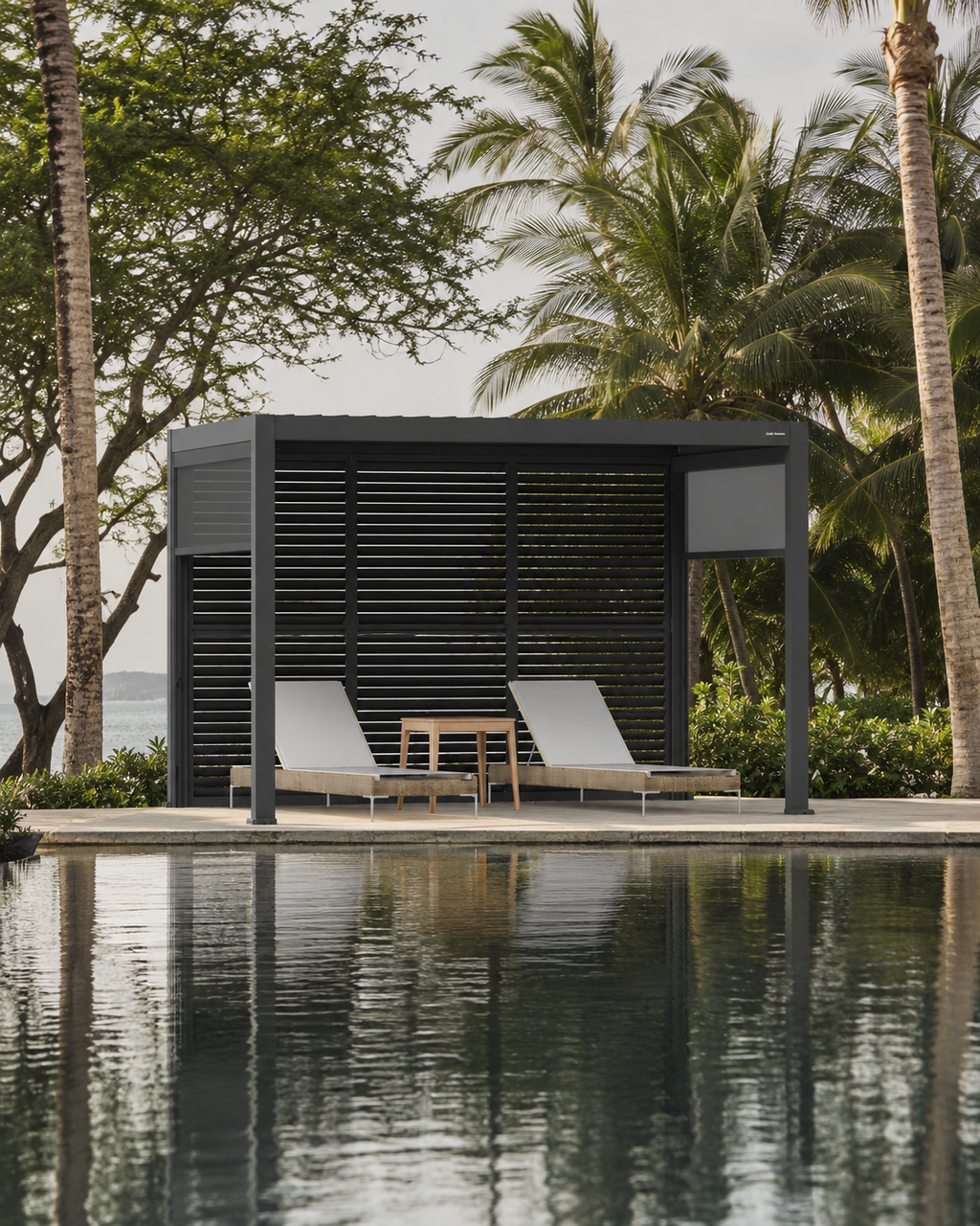 Outer Pergola 10' x 12' Adjustable Louvered Aluminum