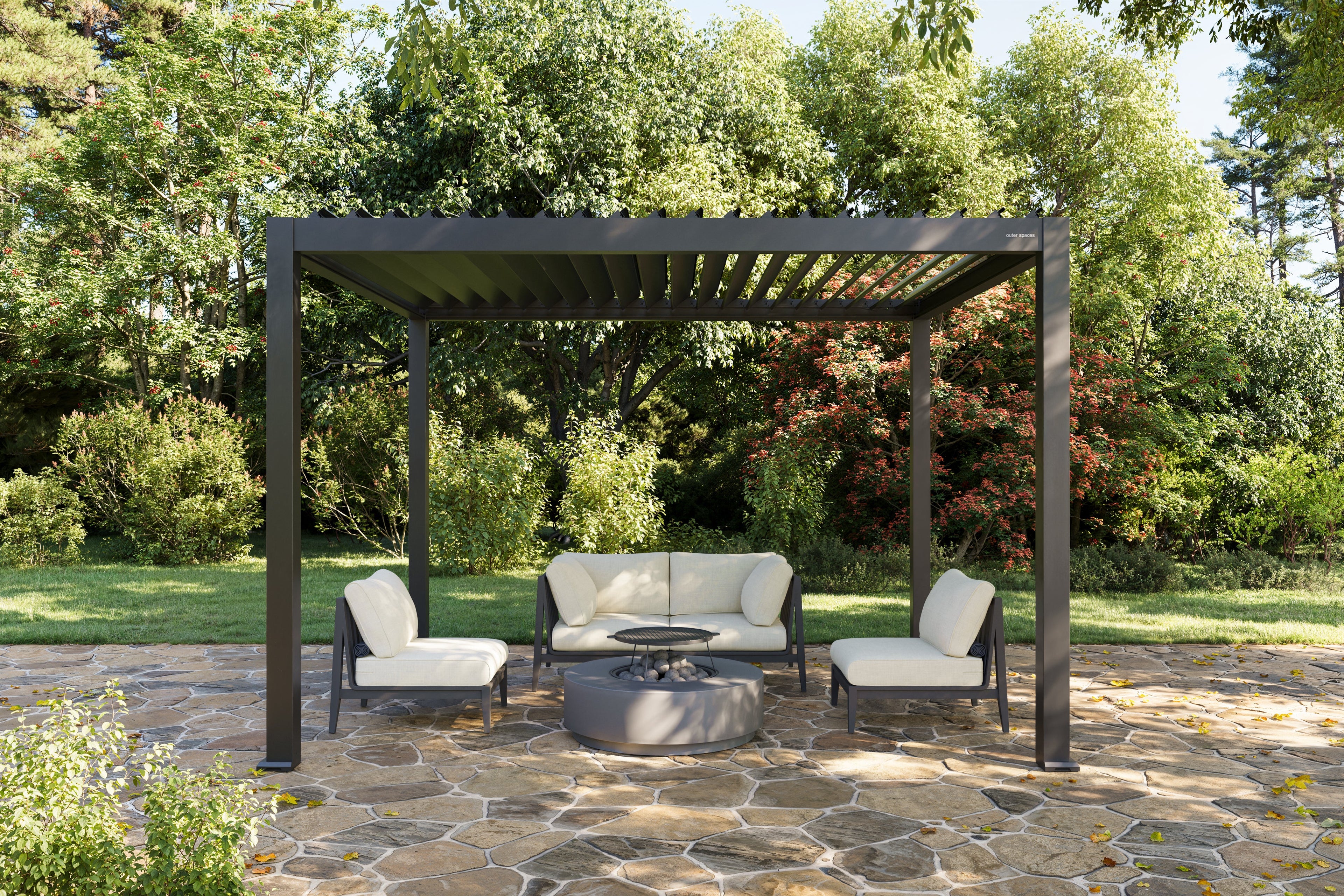 Outer Pergola 10' x 12' Adjustable Louvered Aluminum