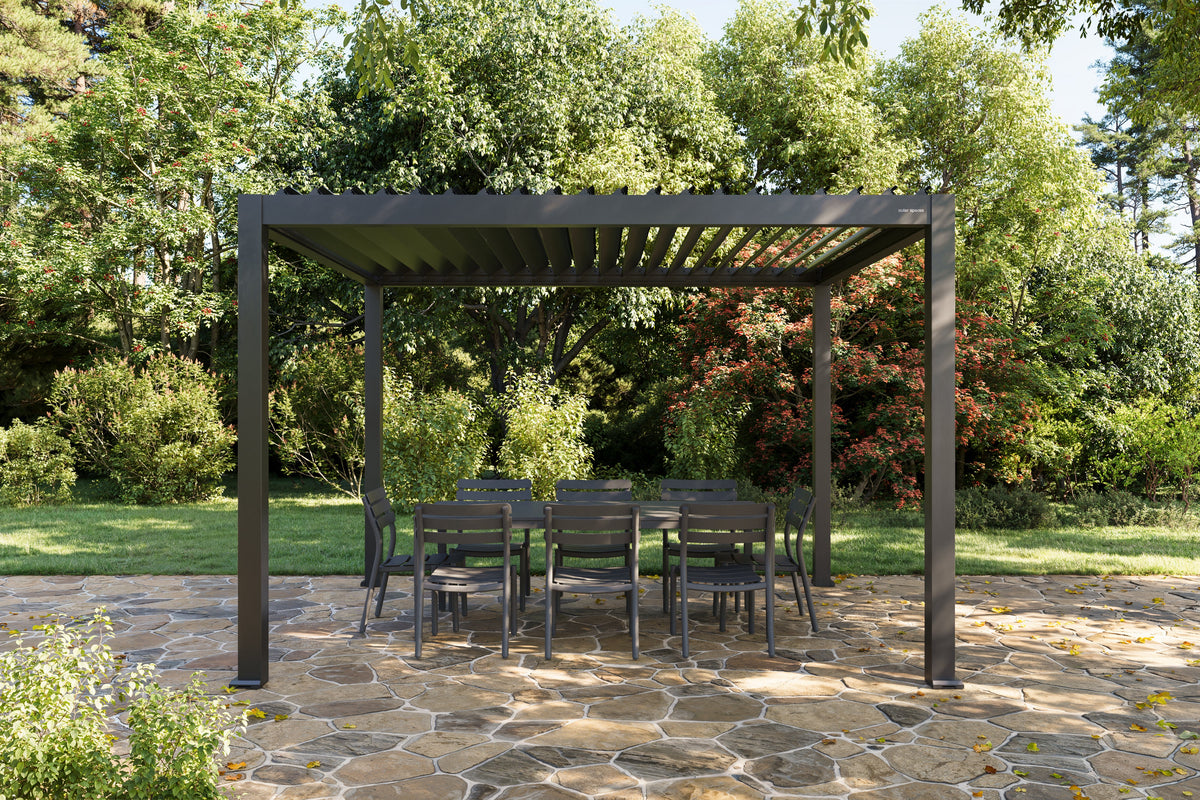 Outer Pergola 10' x 12' Adjustable Louvered Aluminum