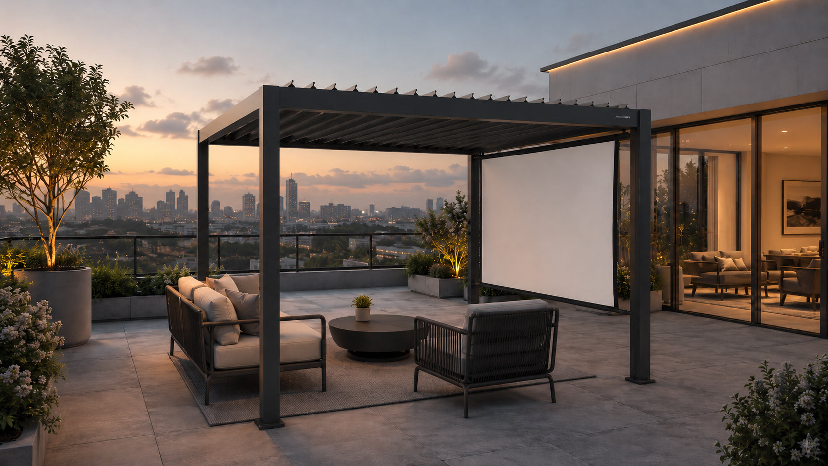 Outer Pergola 10' x 12' Adjustable Louvered Aluminum