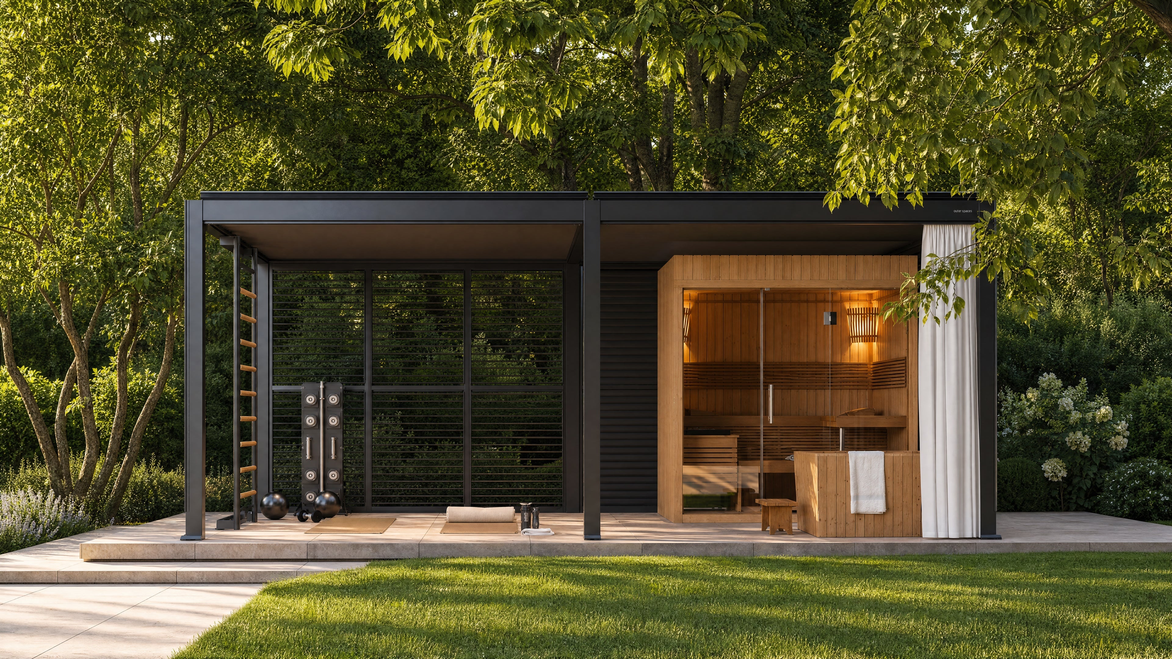 Outer Pergola 12' x 20' Adjustable Louvered Aluminum