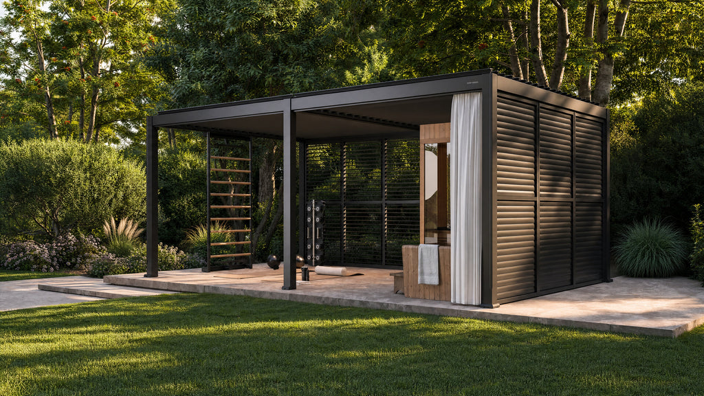 Outer Pergola 12' x 20' Adjustable Louvered Aluminum