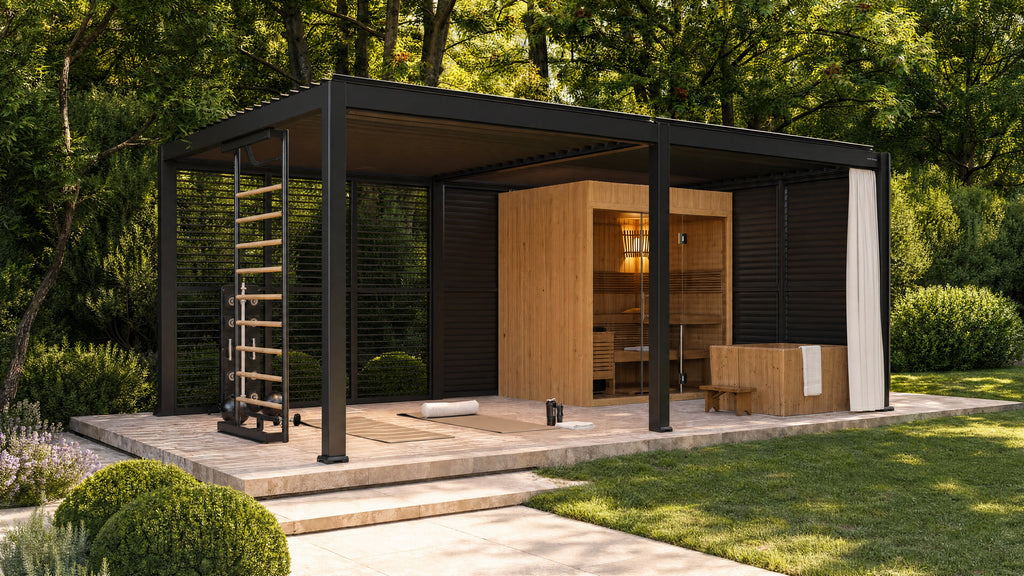 Outer Pergola 12' x 20' Adjustable Louvered Aluminum