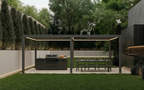 Outer Pergola 12' x 20' Adjustable Louvered Aluminum