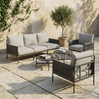 Axis Woven Rope Outdoor Sectional Set, 7-Piece