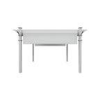144"L X 144"W X 106"H Vinyl Monterey Canopy Pergola, White, VA42073