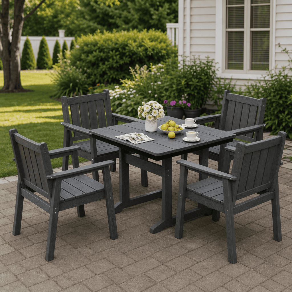 Corex HDPE Outdoor Dining Set, 5-Piece