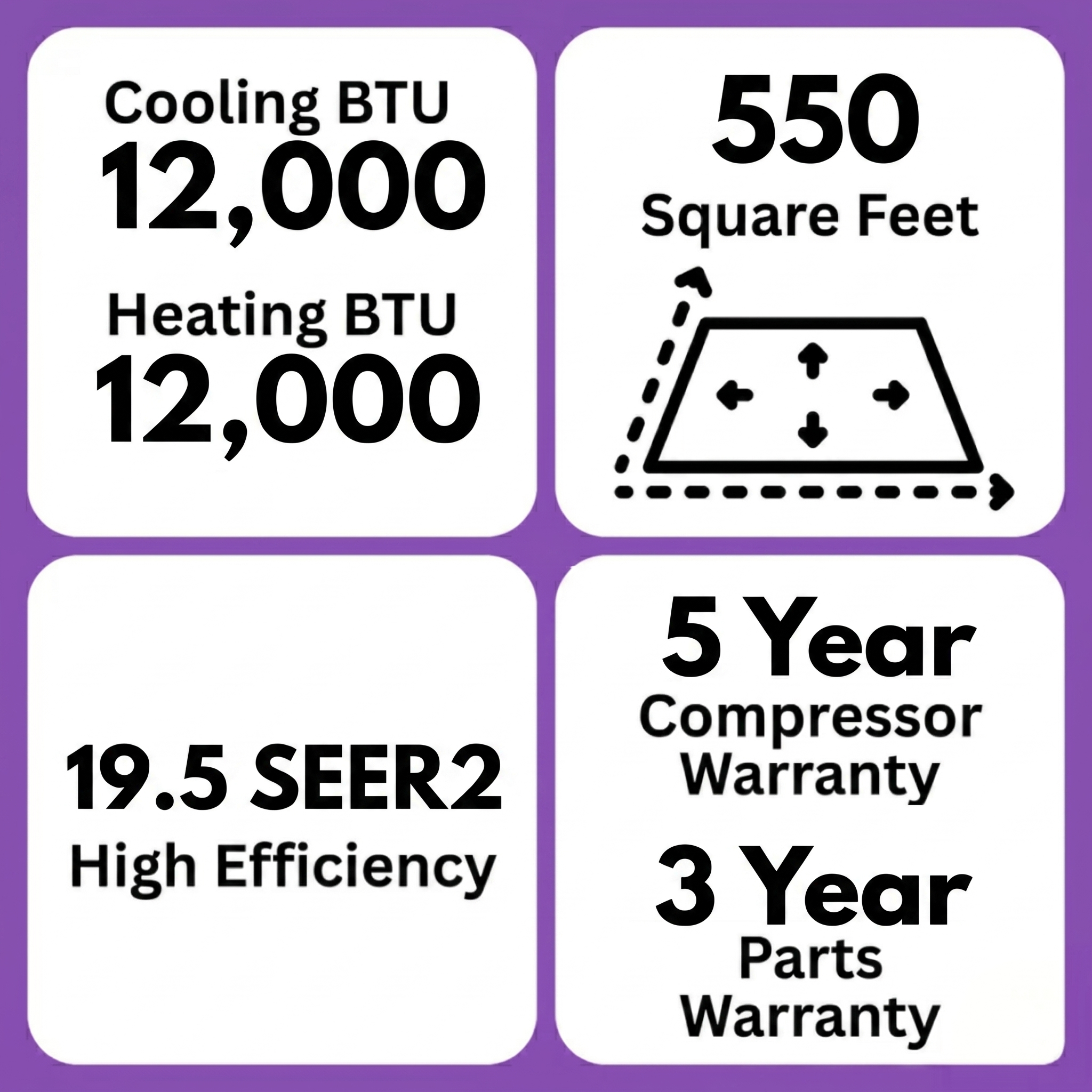 MRCOOL DIY Easy Pro 12K 12,000 BTU 19.5 SEER2 Ductless Mini Split Heat Pump 115V