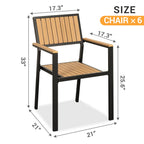 Grain Outdoor Dining Set, 8-Piece