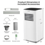 9000 BTU Portable AC w/ Timer