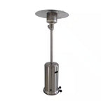 48000 Btus Stainless Steel Propane Standing Patio Heater with Wheels, Gray