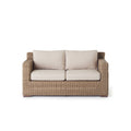 Sausalito All-Weather Wicker Outdoor Loveseat in Natural Finish