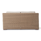 Sausalito All-Weather Wicker Outdoor Loveseat in Natural Finish