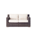 Sausalito All-Weather Wicker Outdoor Loveseat in Terra Finish