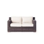 Sausalito All-Weather Wicker Outdoor Loveseat in Terra Finish