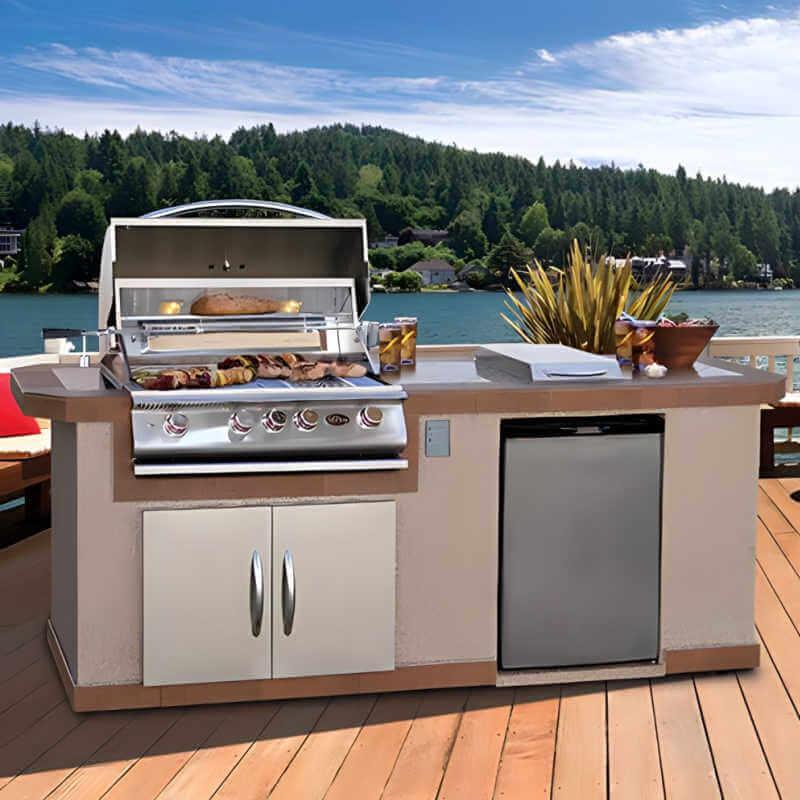 Cal Flame Atlantic Q 8 Ft. BBQ Grill Island - BBK801