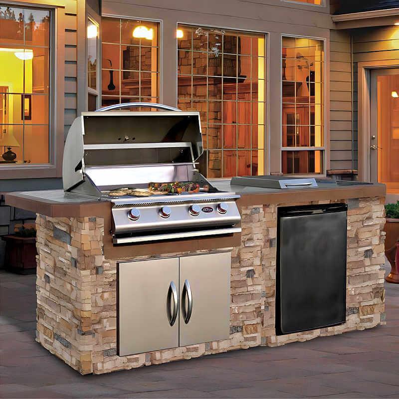 Cal Flame Baja Q 7 Ft. BBQ Grill Island - BBK-710