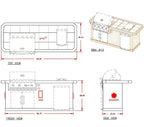 Cal Flame Bel Air Q 8 Ft. BBQ Grill Island - BBK810