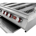 Cal Flame Carmel Q 8 Ft. L-Shaped Outdoor BBQ Kitchen Island - BBK870