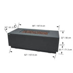 Elementi Andes Fire Table - Dark Gray