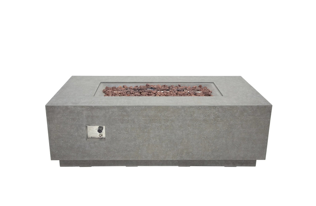 Elementi Andes Fire Table - Light Gray