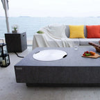 Elementi Metropolis Fire Pit Table - Light Gray