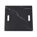 Elementi Plus Sofia 40" Marble Porcelain Fire Table - Bulgaria Black