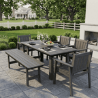 Corex HDPE Outdoor Dining Set, 6-Piece