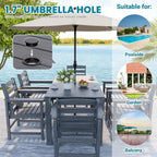 Corex HDPE Foldable Dining Set, 5-Piece