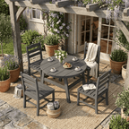 Corex HDPE Outdoor Dining Set, 6-Piece