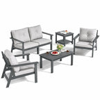 Corex HDPE Outdoor Sectional Sofa, 6-Piece