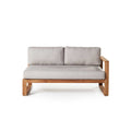 Terra Outdoor Living Belvedere Left Arm Teak Outdoor Sectional Sofa