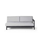 Tiburon Sectional Left Arm in Charcoal Aluminum