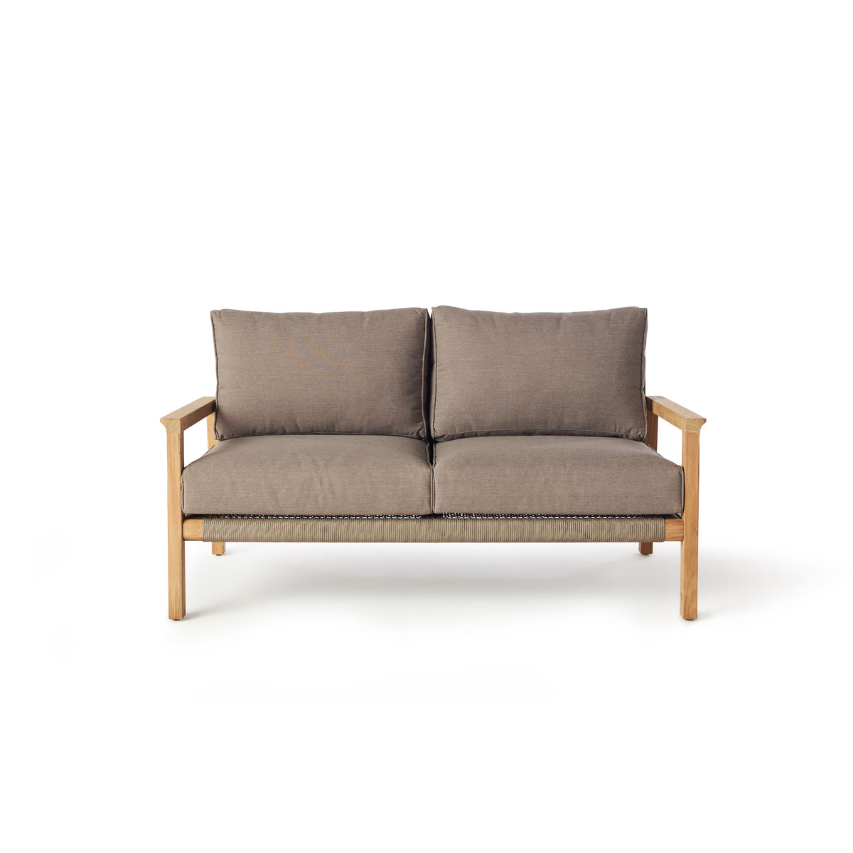 Monte Rio Loveseat with Natural Teak Frame