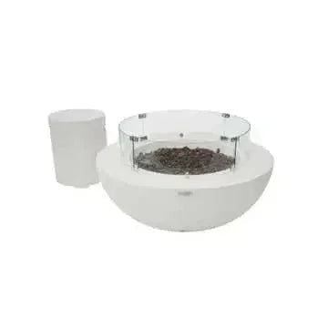 Elementi - Lunar Fire Bowl Cream White - Natural Gas