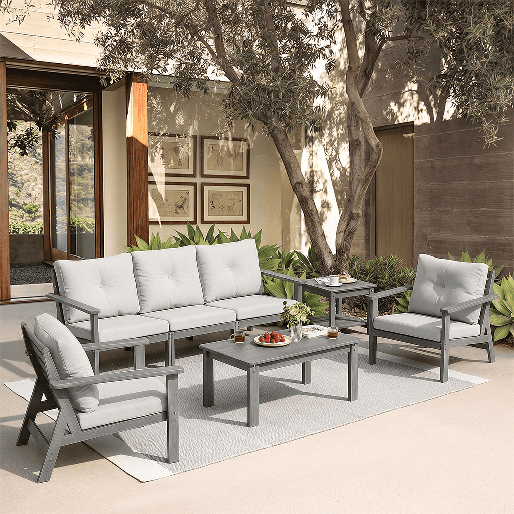 Corex HDPE Outdoor Sectional Sofa, 7-Piece