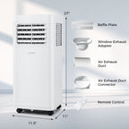 8000 BTU Portable Air Conditioner 3 in 1 AC Unit with Fan and Dehumidifier