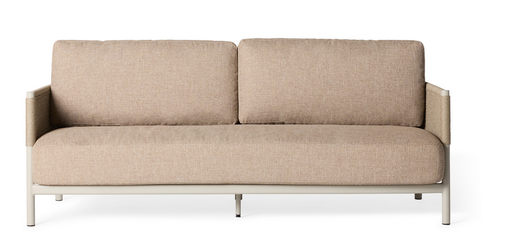 Saratoga Sofa in Dune Aluminum