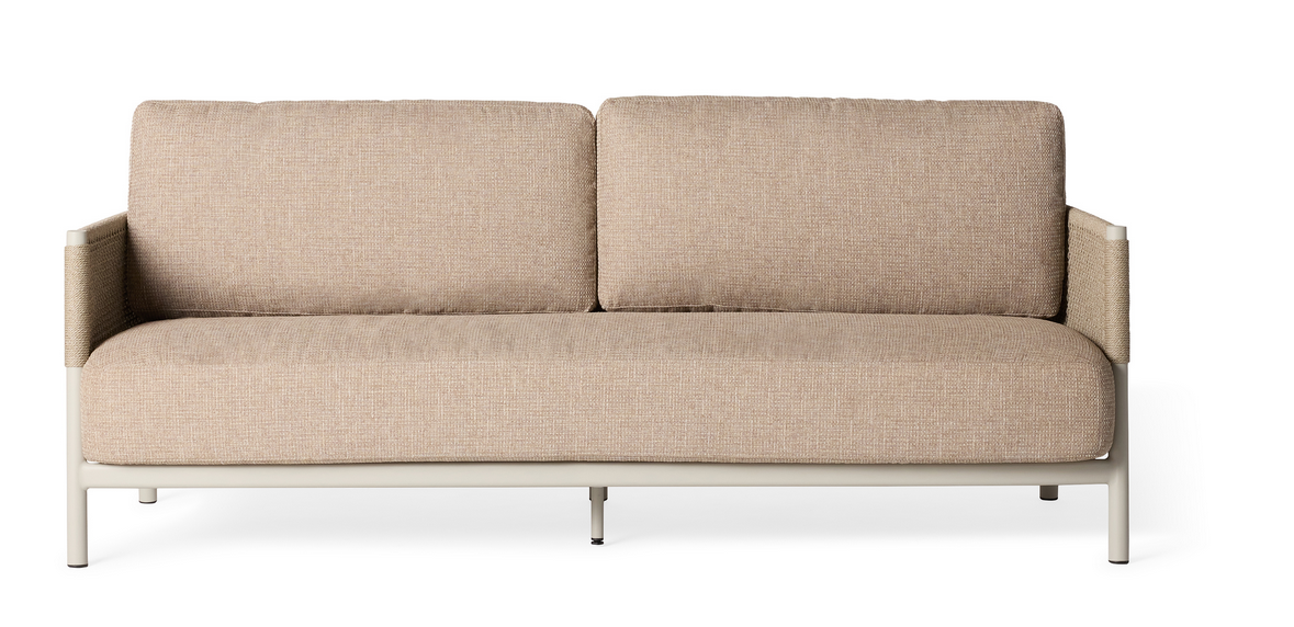 Saratoga Sofa in Dune Aluminum