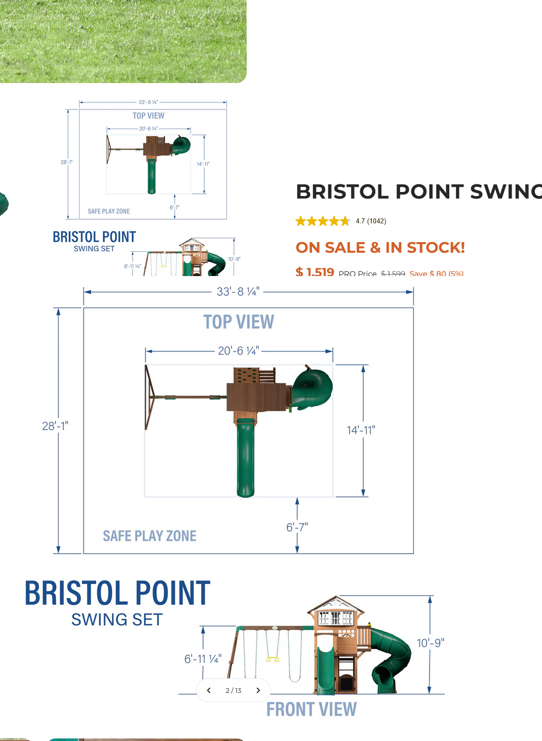 Skyfort II Swing Set