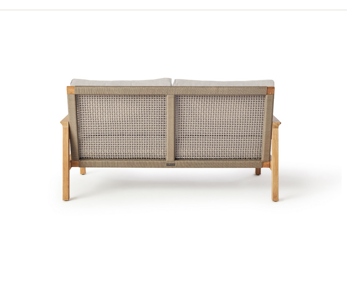 Monte Rio Loveseat with Natural Teak Frame