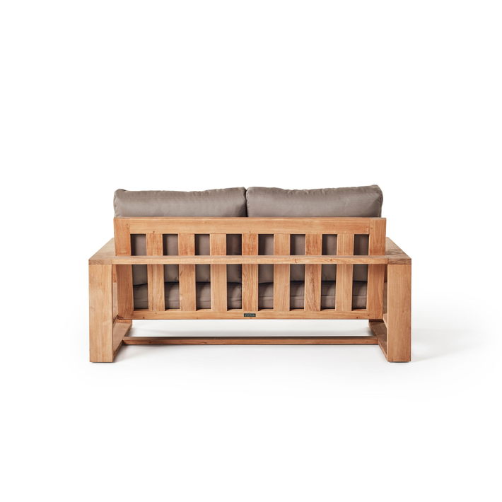 Nicasio Teak Loveseat with Sunbrella Cushions and Solid Frame