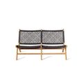 Solana Relaxing Loveseat with Teak Frame and All-Weather Rope