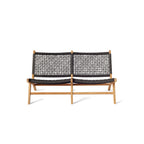 Solana Relaxing Loveseat with Teak Frame and All-Weather Rope