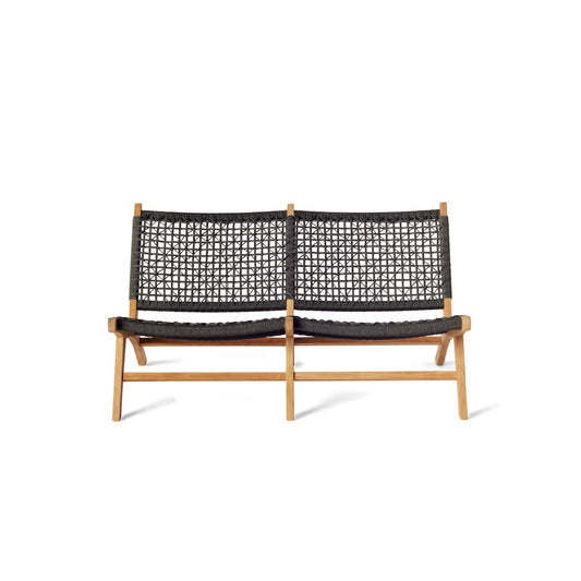 Solana Relaxing Loveseat with Teak Frame and All-Weather Rope