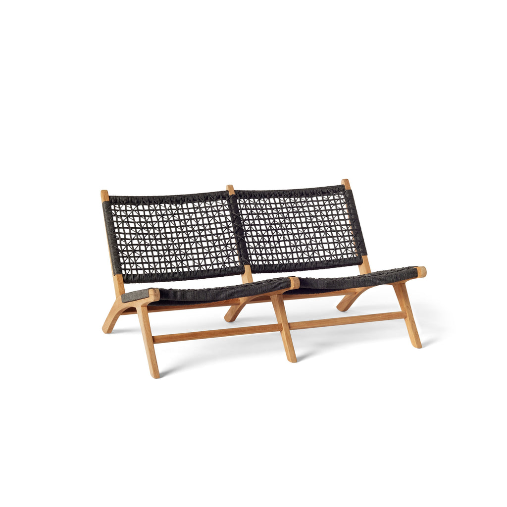 Solana Relaxing Loveseat with Teak Frame and All-Weather Rope