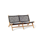 Solana Relaxing Loveseat with Teak Frame and All-Weather Rope