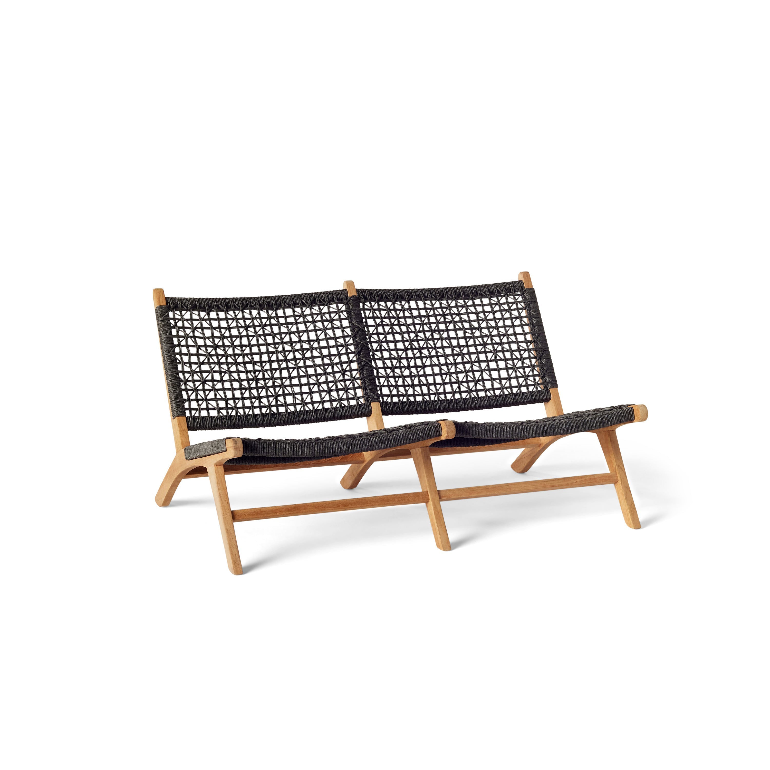 Solana Relaxing Loveseat with Teak Frame and All-Weather Rope