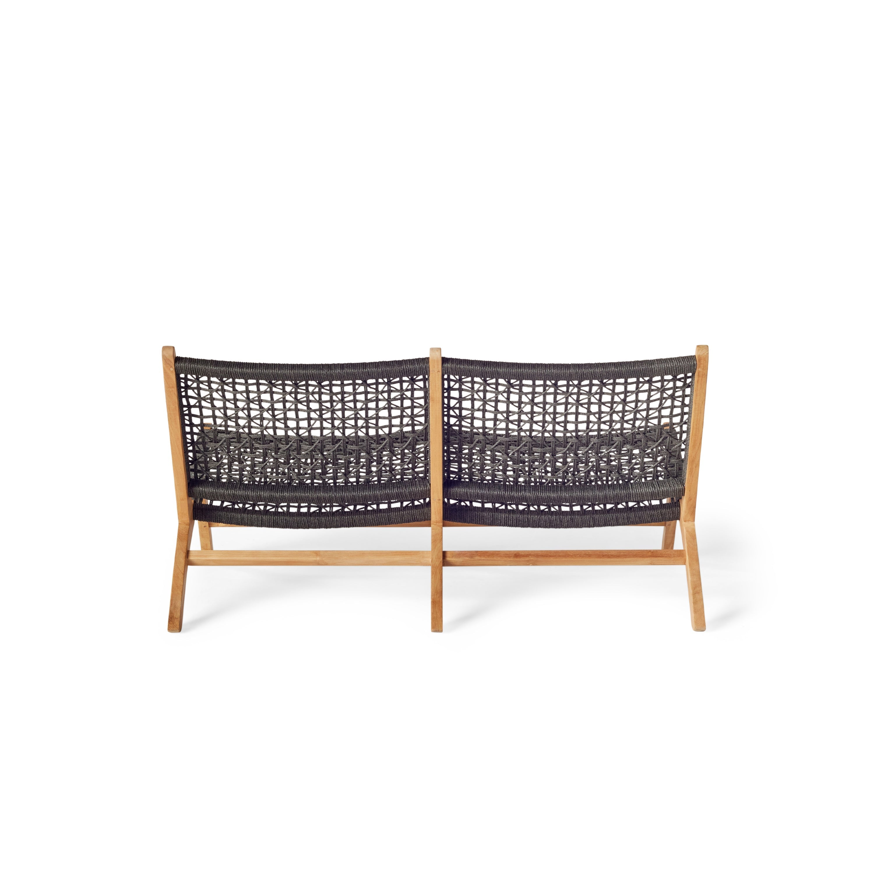 Solana Relaxing Loveseat with Teak Frame and All-Weather Rope