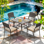 Weave Outdoor Dining Set, 5-Piece